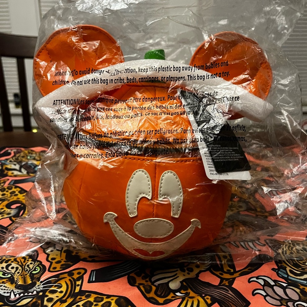Loungefly Disney Mickey Mouse Halloween Pumpkin Bucket